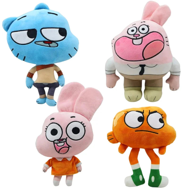 Anime The Amazing World of Gumbal Plush Toys Cute Cat Rabbit Gumball Nicole Anais Stuffed Home Decoration Toy Gift For Girl Boy