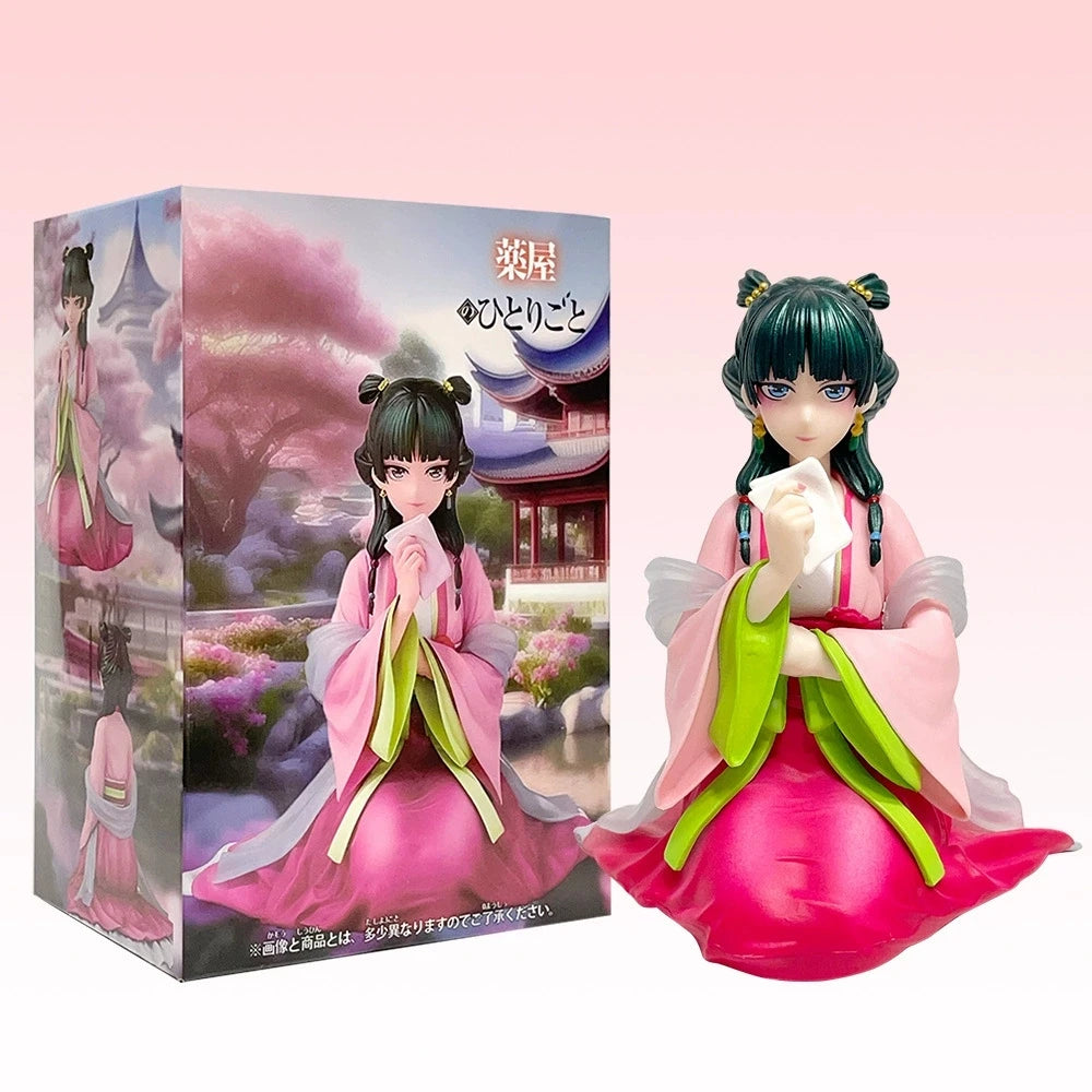 Anime The Apothecary Diaries Figure Maomao Sitting Posture National style  Pvc Model Kawaii cross-legged Collectible Model Doll