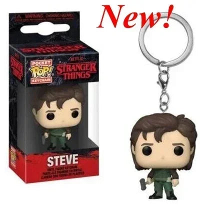13 Styles FUNKO Pocket Stranger Keychain Eleven Dustin Barb Steve Demogorgon Action Figures Toys THINGS with Box