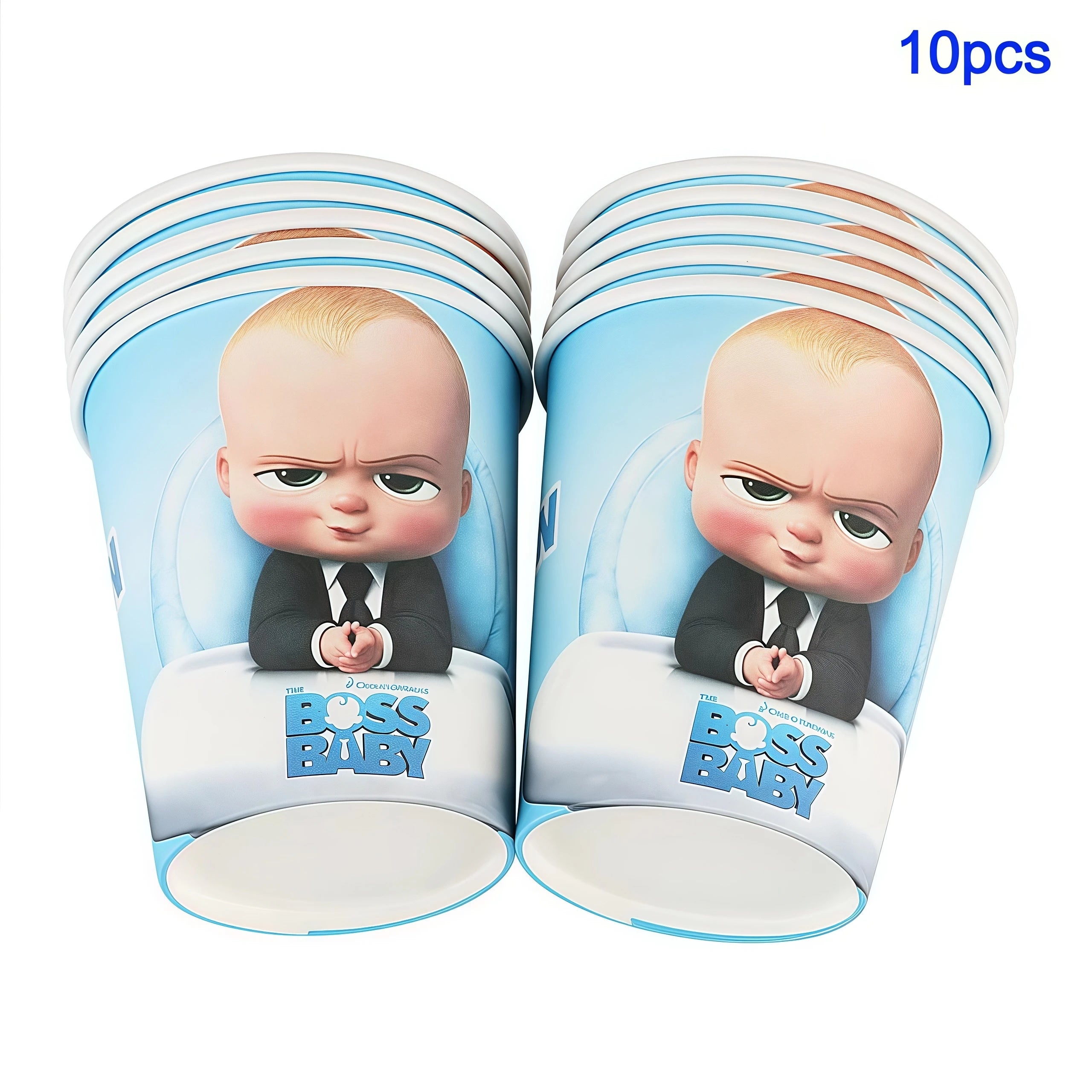 Cartoon Bossed Baby Theme Newborn 1st Birthday Party Decor Disposable Tableware Background Balloon Kid Baby Shower Supplies Gift