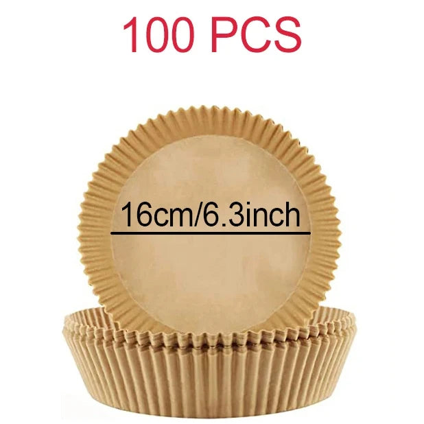 Air Fryer Disposable Paper Liner For Cosori ninja  Square/Round Nonstick Parchment Baking Oven Paper Kitchen Accessories