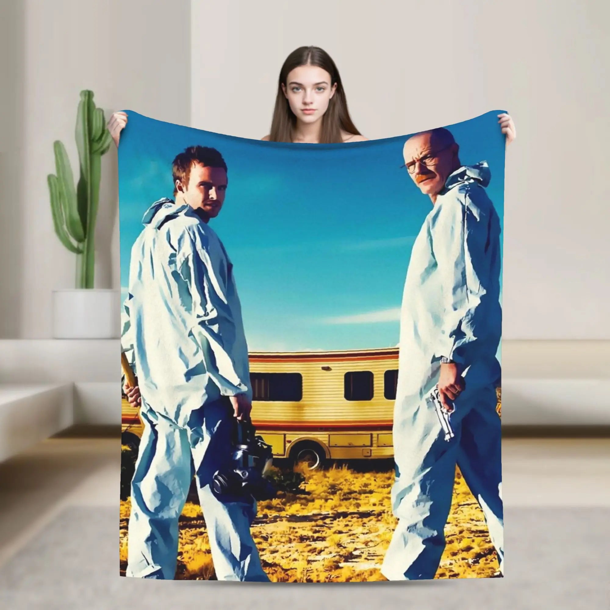 Breaking Bad Barrel Bee Blanket  Wool Novelty Soft Throw Blanket for Bed Sofa Autumn/Winter