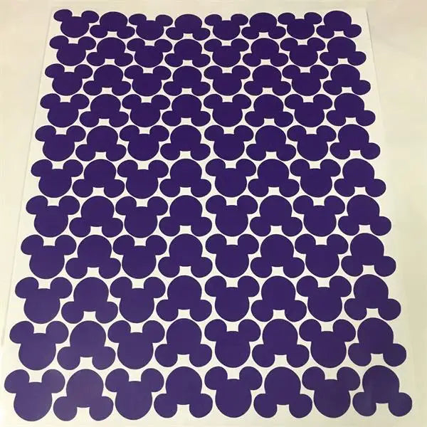 88pcs/set Cartoon Mouse Head Wall Sticker For Kids Rooms Home Decor Glass Bottle Kitchen Label Adhesive Stickers Art Wallpaper