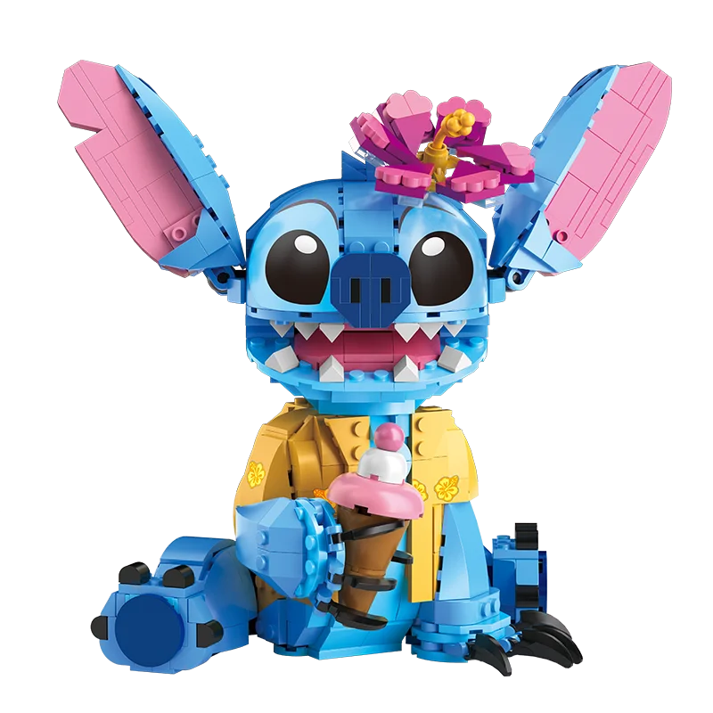 2026 Disney New 784pcs Stitch Angel Compatible Building Blocks Bricks Stitch DIY Toys Girl Boy Birthday Christmas Gift Toys