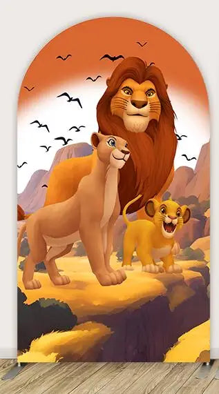 Disney Lion King Arch Covers Birthday Decorations Hakuna Matata theme Arch Wall Backdrop Banner Simba Baby Shower Background