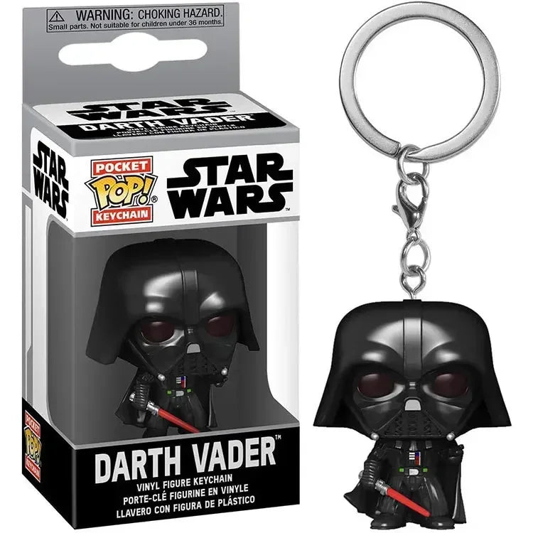 FUNKO POP Star Wars Darth Vader Key Chains Kid Carvinal Collect Key Rings Keychain Toys Gift