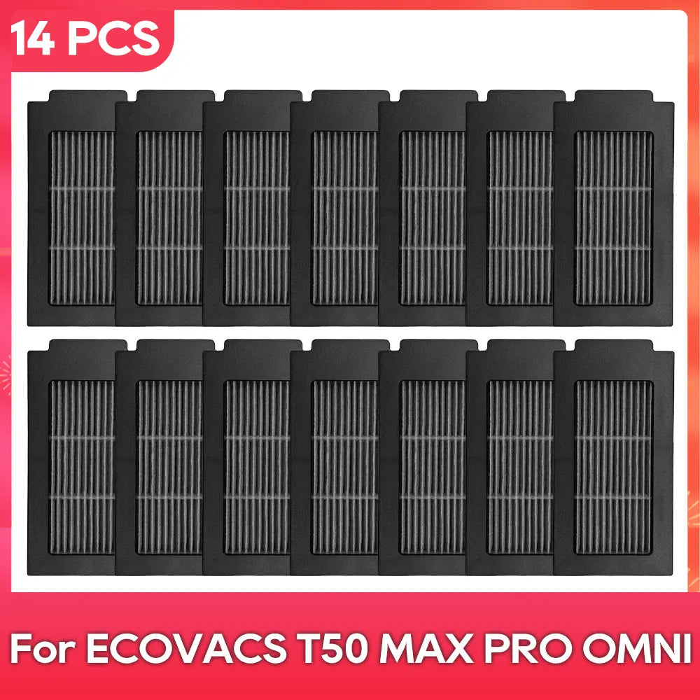 Compatible For ( ECOVACS T50 MAX PRO OMNI ) Replacement Parts Accessories Main Side Brush Mop Cloth Dust Bag Hepa Filter