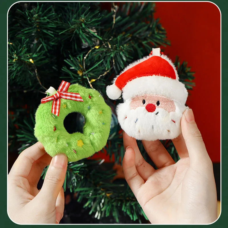 Christmas Decorations Snowman Santa Claus Gift Keychain Christmas Stockings Elk Christmas Tree Style Home Party Decoration Toys