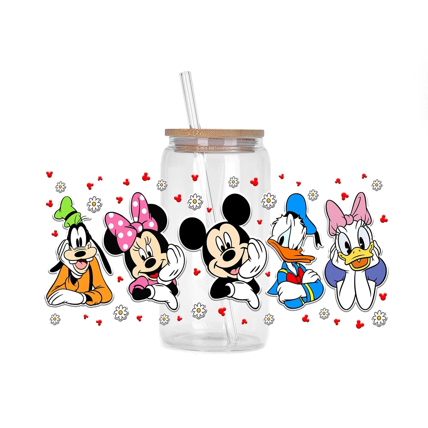 30 Style Valentine's Day Mickey XOXO UV Sticker Party DIY Decals 3D transfers uvdtf tumbler seal stickers 16oz uv dtf cup wraps