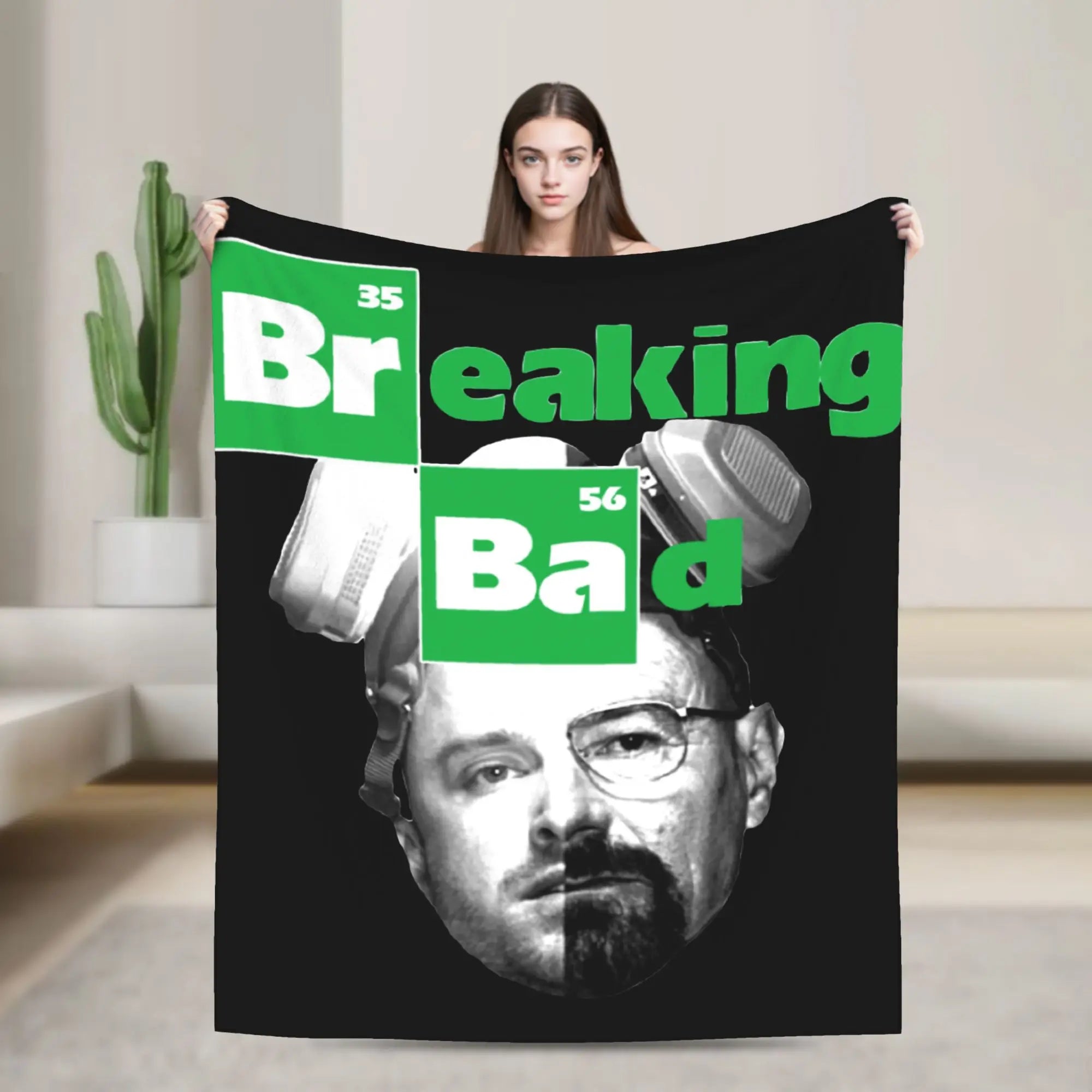 Breaking Bad Barrel Bee Blanket  Wool Novelty Soft Throw Blanket for Bed Sofa Autumn/Winter