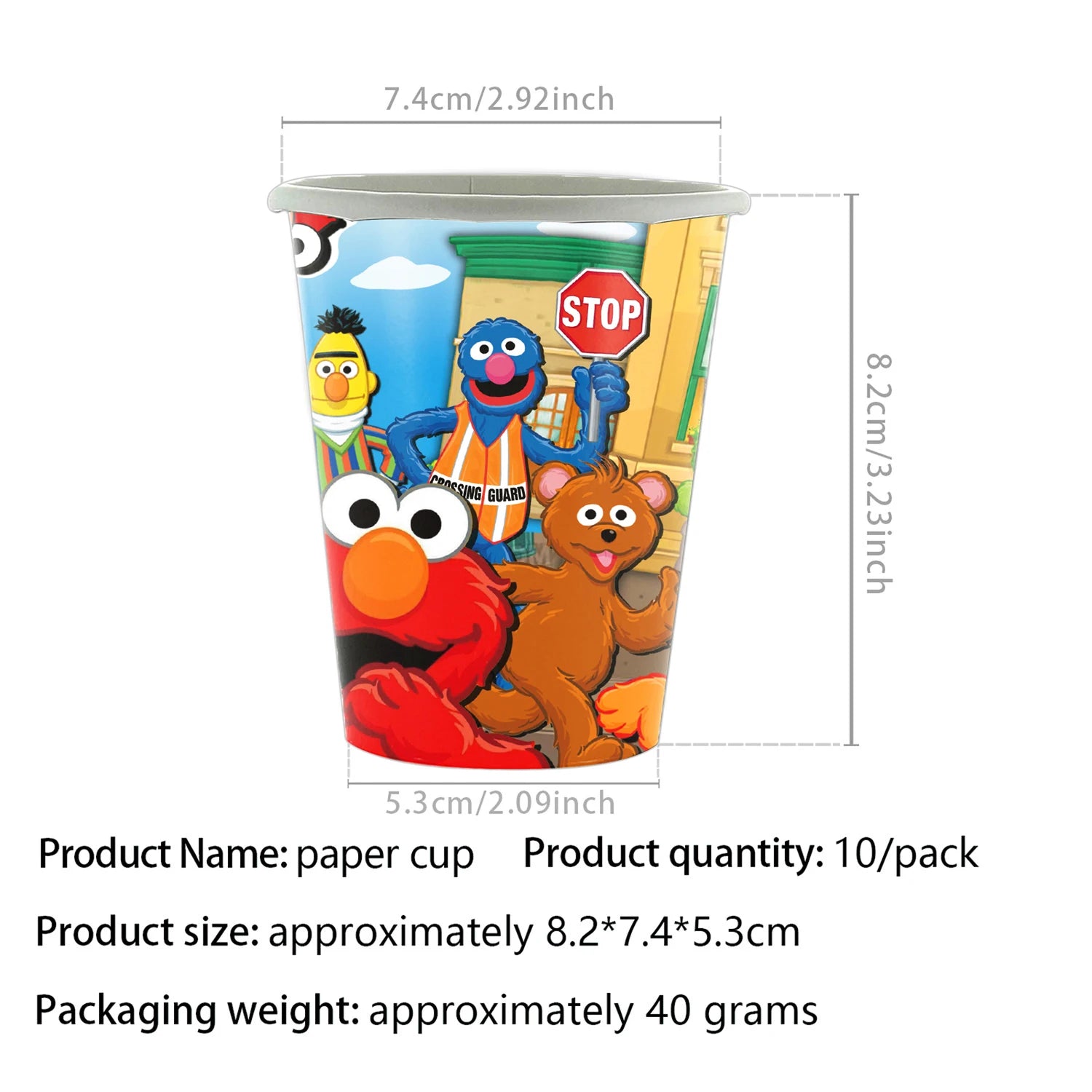 Disney Cartoon SEsame-Streets Birthday Party Set Supplies Kids Disposable Tableware Balloon Cake Topper Banner Plates Decoration