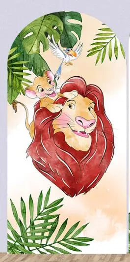 Disney Lion King Arch Covers Birthday Decorations Hakuna Matata theme Arch Wall Backdrop Banner Simba Baby Shower Background