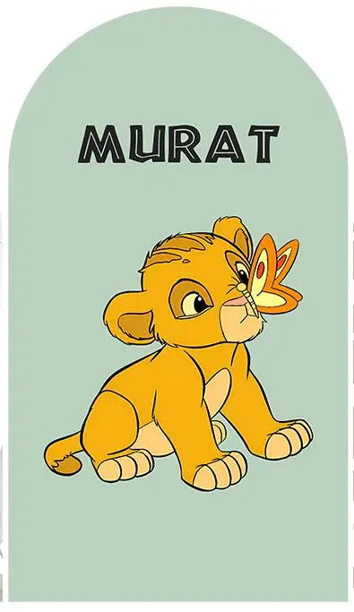 Cartoon Lion King Simba Baby Shower Arch Wall Panels Backdrop Party Supplies Boy Birthday Banner Decors Safari Jungle Background