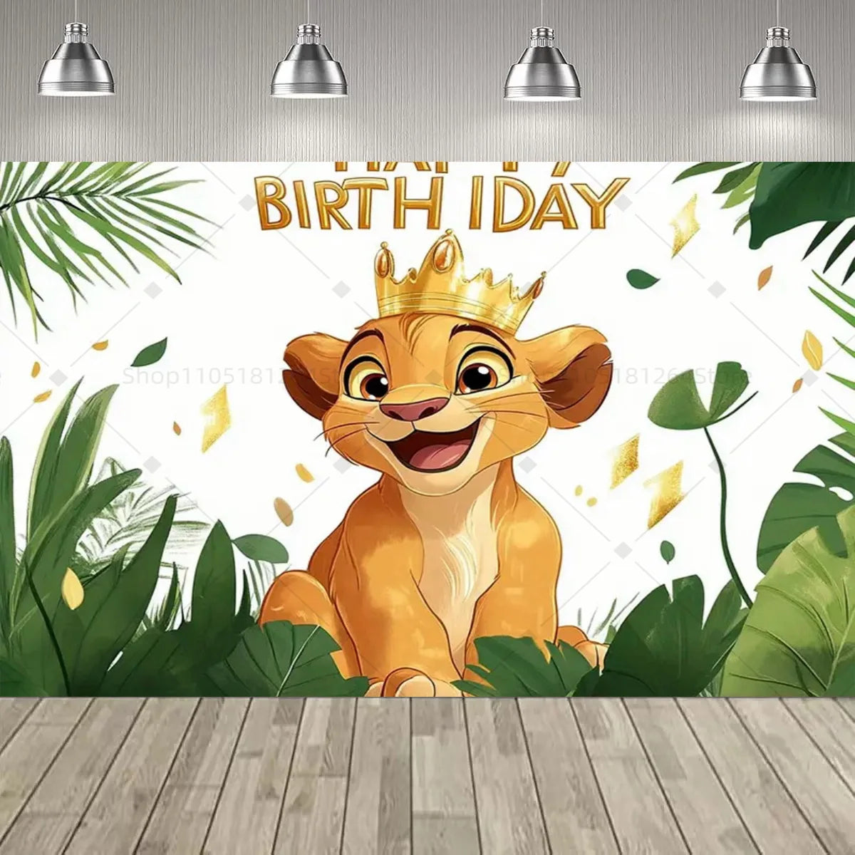 Disney Lion king Simba Party Decoration Backdrop Lion king Jungle Animals Birthday Party Supplies Decor Banner Baby Baptism Gift