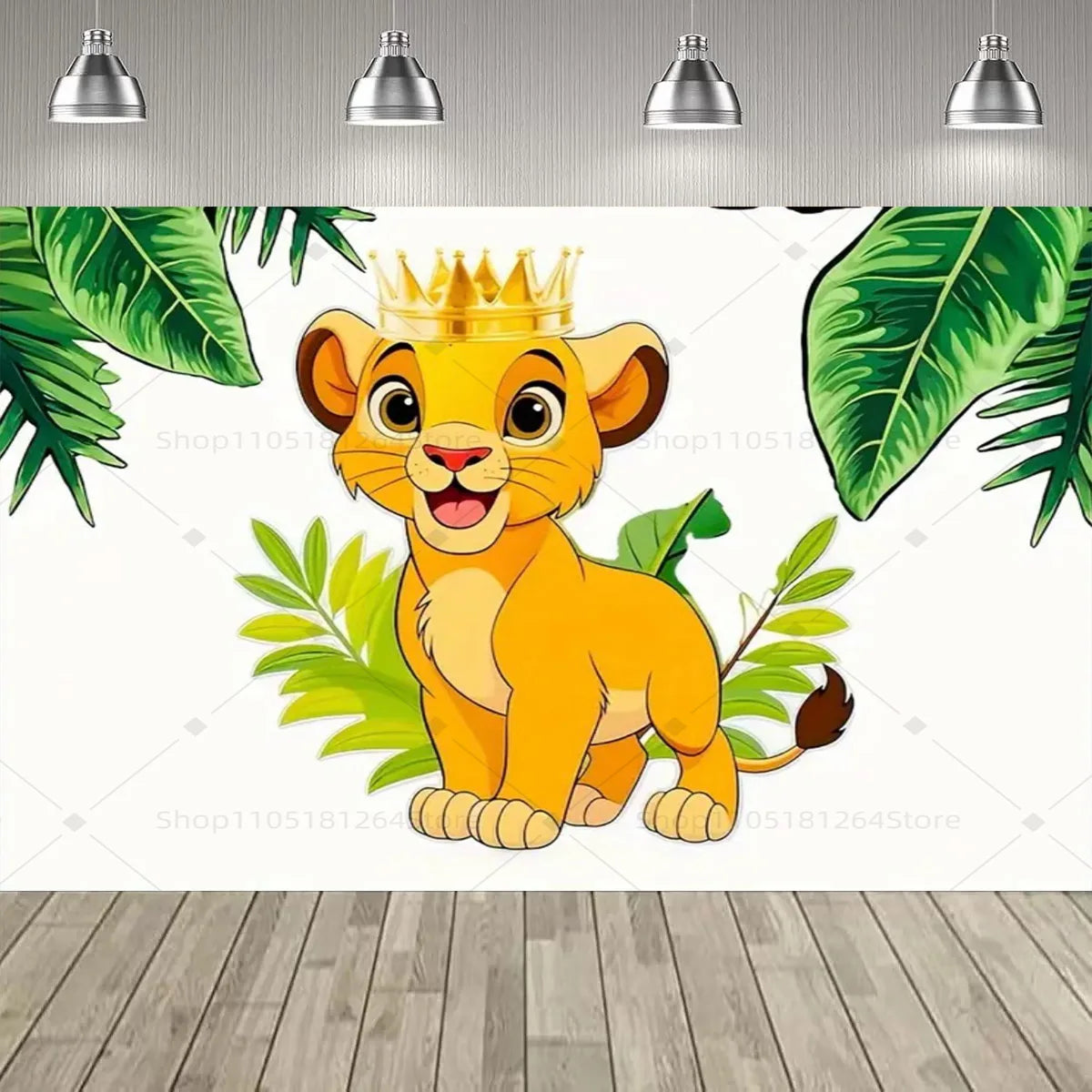 Disney Lion king Simba Party Decoration Backdrop Lion king Jungle Animals Birthday Party Supplies Decor Banner Baby Baptism Gift