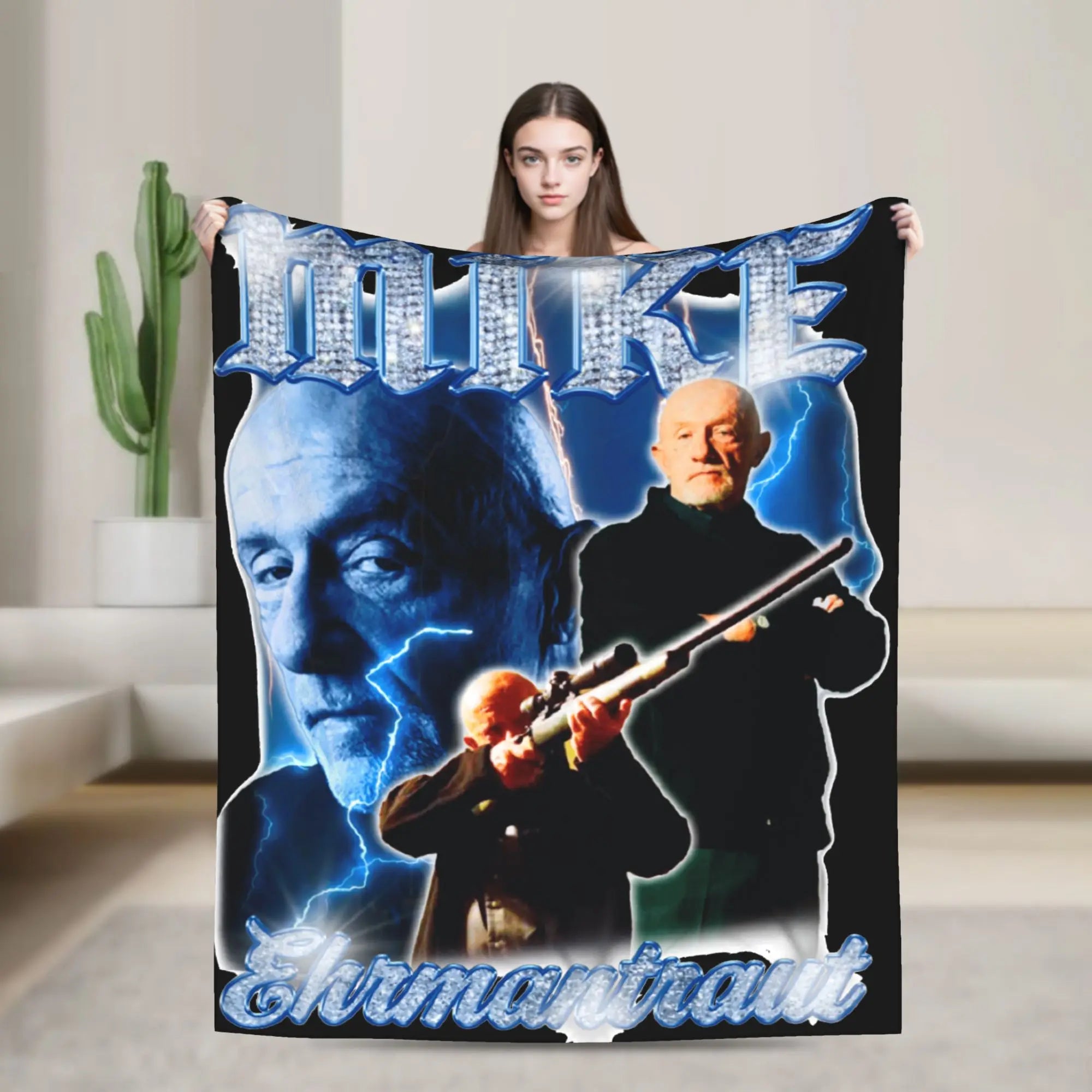 Breaking Bad Barrel Bee Blanket  Wool Novelty Soft Throw Blanket for Bed Sofa Autumn/Winter