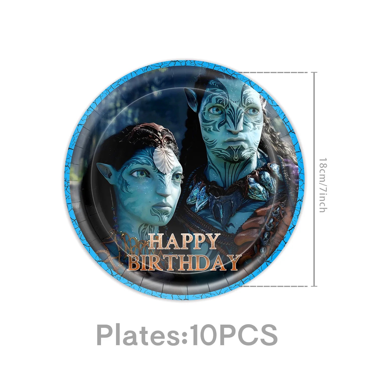 Avatar 3 Creative Theme Movie Party Decorations: Birthday Paper Plates, Paper Cups, Paper Towels, Tablecloths, and Banners