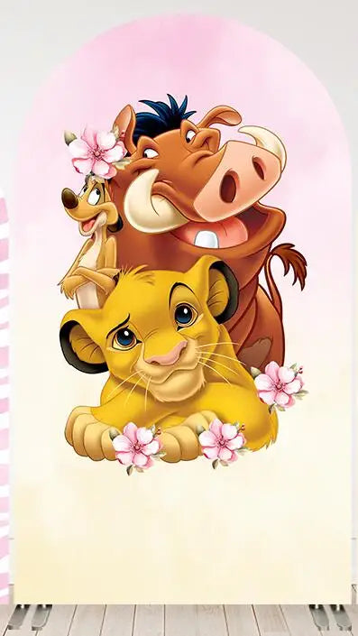 Disney Lion King Arch Covers Birthday Decorations Hakuna Matata theme Arch Wall Backdrop Banner Simba Baby Shower Background