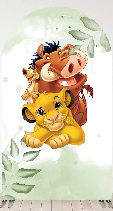 Disney Lion King Arch Covers Birthday Decorations Hakuna Matata theme Arch Wall Backdrop Banner Simba Baby Shower Background