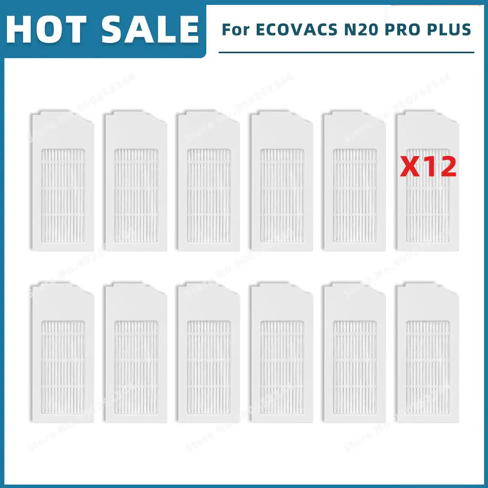 Compatible For ECOVACS DEBOT N20 / N20 PLUS / N20 PRO PLUS Spare Parts Accessories Main Side Brush Hepa Filter Mop Cloth