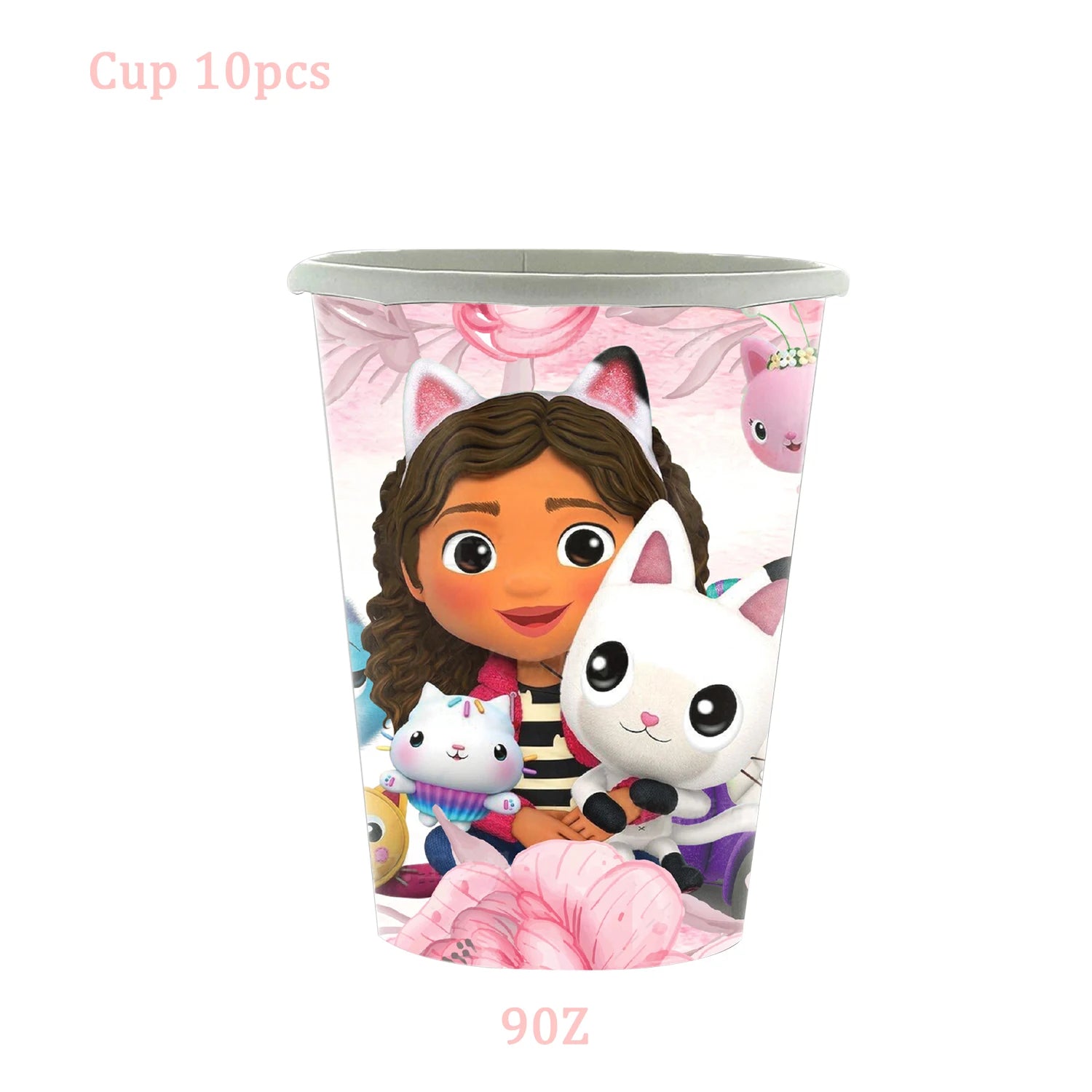 Cartoon Gabby Doll House Party Supplies Tablecloth For Kids Disposable Table Cover Favor Doll House Birthday Festival Decoration