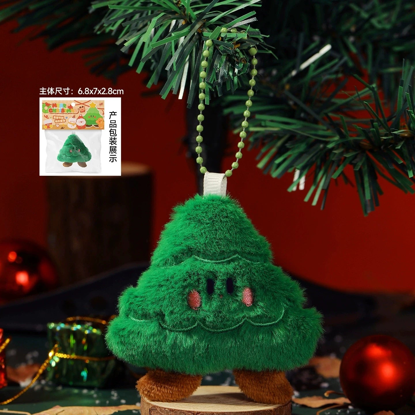 Christmas Decorations Snowman Santa Claus Gift Keychain Christmas Stockings Elk Christmas Tree Style Home Party Decoration Toys