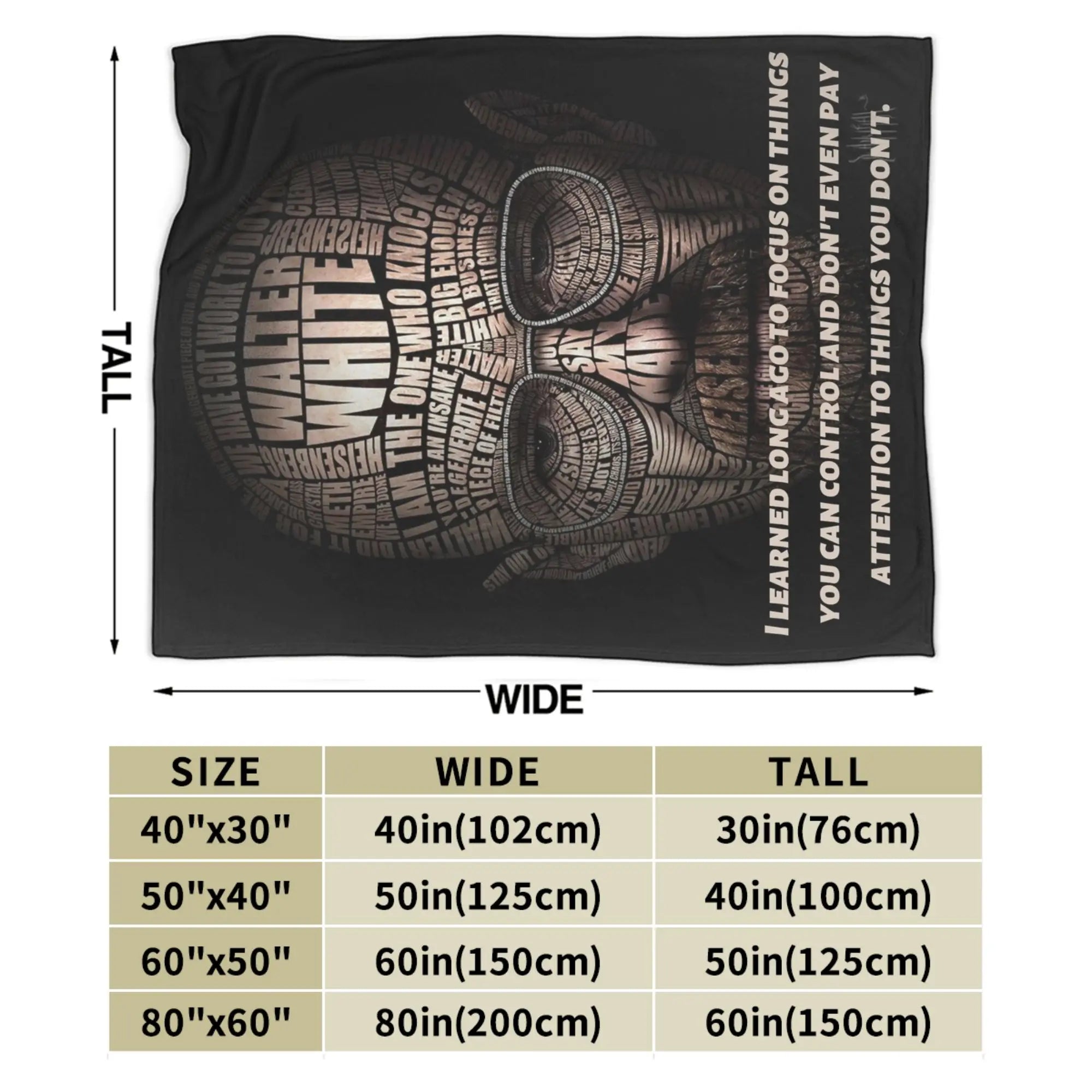 Bryan Cranston Blanket Breaking Bad Walter White Plush Novelty Warm Throw Blanket for Bed Sofa  Winter