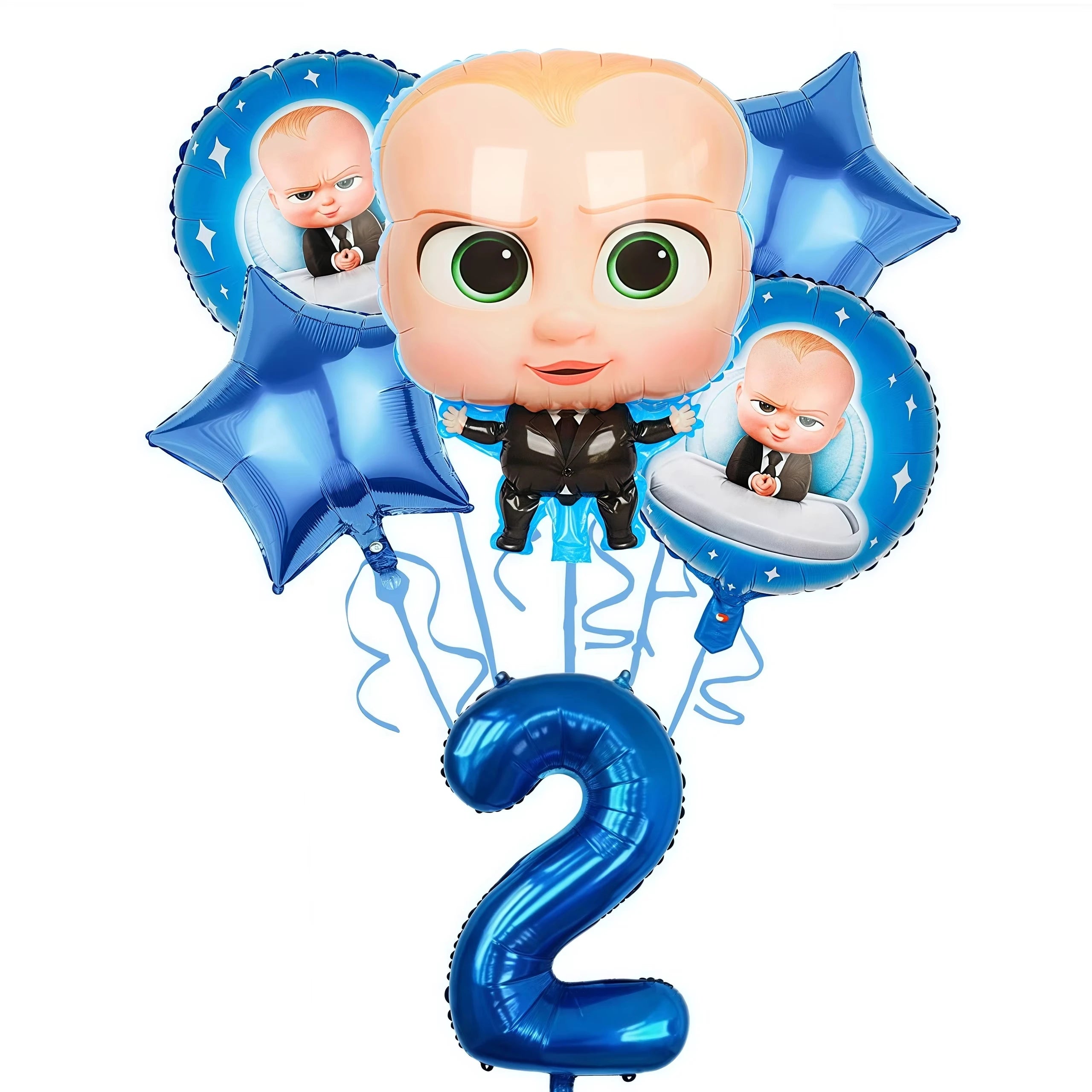 Cartoon Bossed Baby Theme Newborn 1st Birthday Party Decor Disposable Tableware Background Balloon Kid Baby Shower Supplies Gift