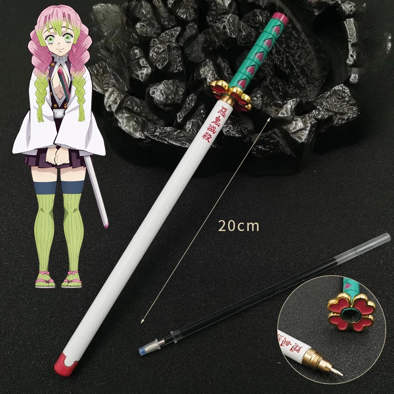 20cm  Anime Peripheral Neutral Pen/my Wife/Zenyi/moth/butterfly Blade Day Wheel Knife Stationery Signature Pen