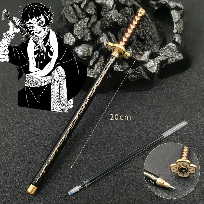 20cm  Anime Peripheral Neutral Pen/my Wife/Zenyi/moth/butterfly Blade Day Wheel Knife Stationery Signature Pen