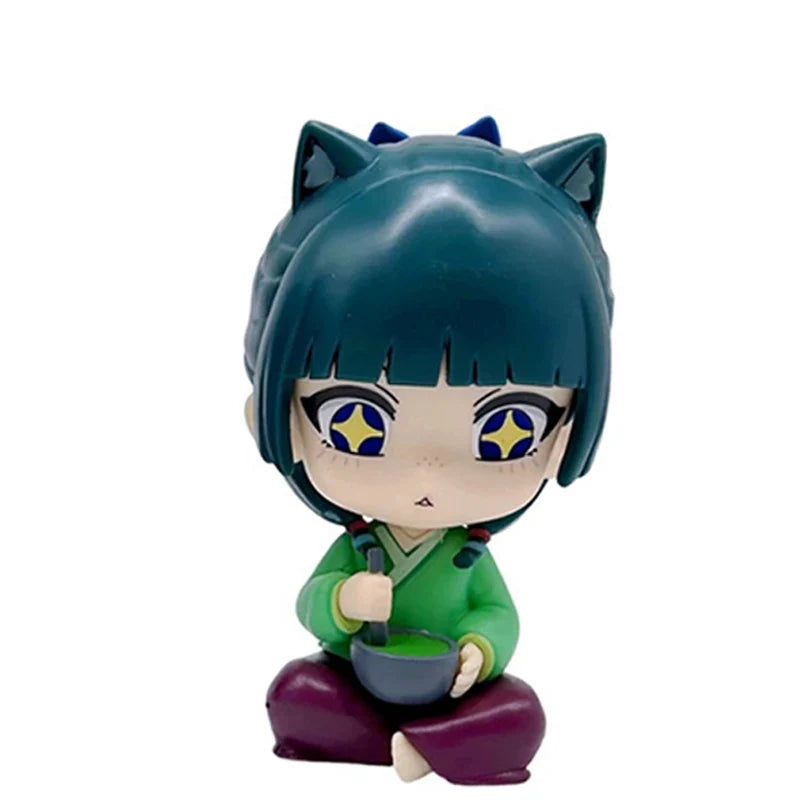 Anime The Apothecary Diaries Figure Maomao Sitting Posture National style  Pvc Model Kawaii cross-legged Collectible Model Doll