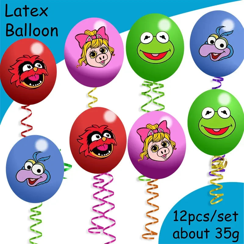 MUPPET BABIES Birthday Party Disposable Tableware Balloons Cute Birthday Party Decorations Party Decoration Baby Shower