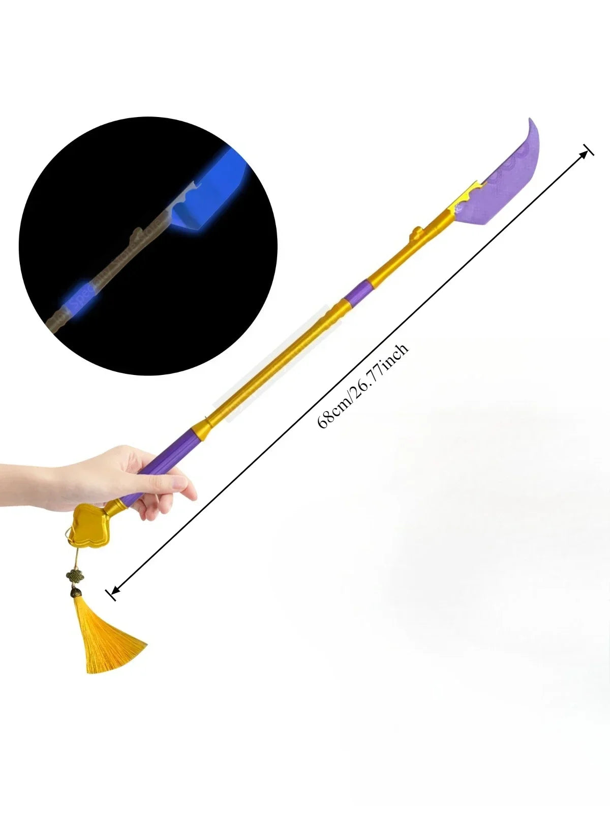 Demon Hunter of Kpop Mira Cosplay Long Sword Props Adult Fantasia Disguise Knife Props  Carnival Accessories Christmas Gifts