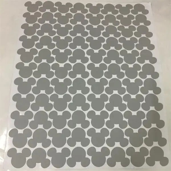 88pcs/set Cartoon Mouse Head Wall Sticker For Kids Rooms Home Decor Glass Bottle Kitchen Label Adhesive Stickers Art Wallpaper