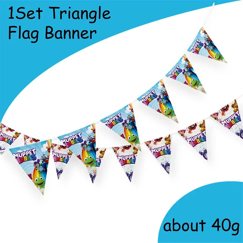 MUPPET BABIES Birthday Party Disposable Tableware Balloons Cute Birthday Party Decorations Party Decoration Baby Shower