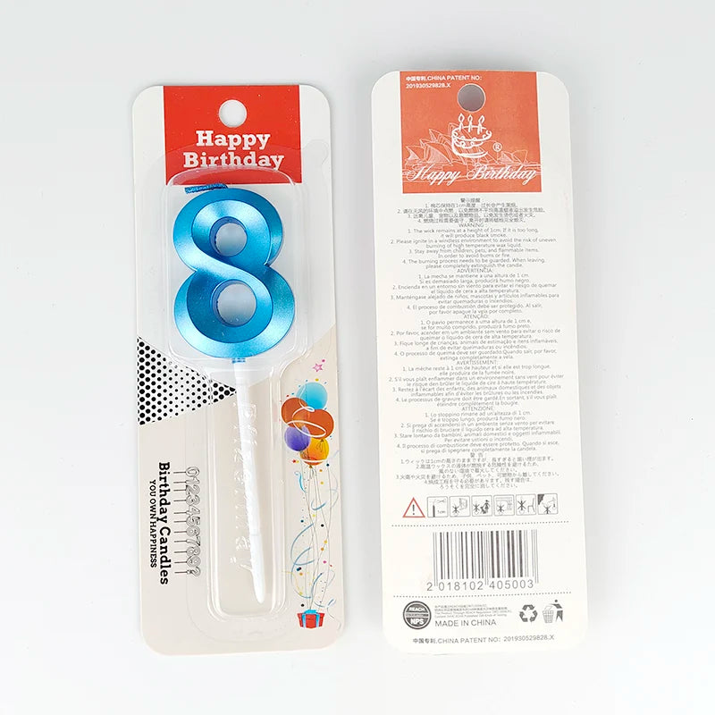 Birthday Digital Candle Opera House Digital Candles Birthday Cake Decoration Party Blue Pink Creative Candles