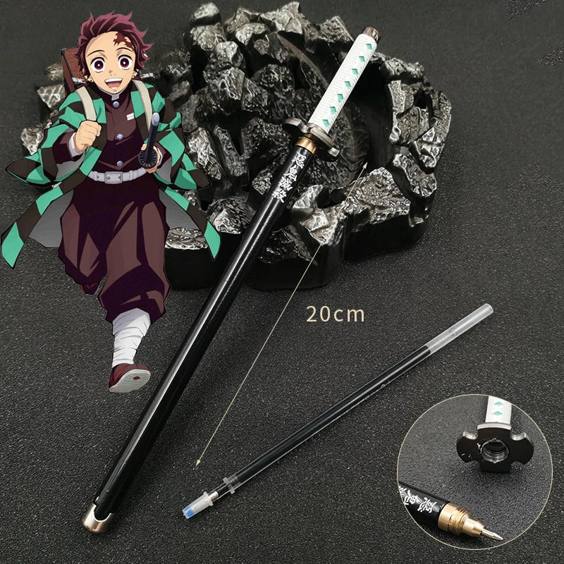 20cm  Anime Peripheral Neutral Pen/my Wife/Zenyi/moth/butterfly Blade Day Wheel Knife Stationery Signature Pen
