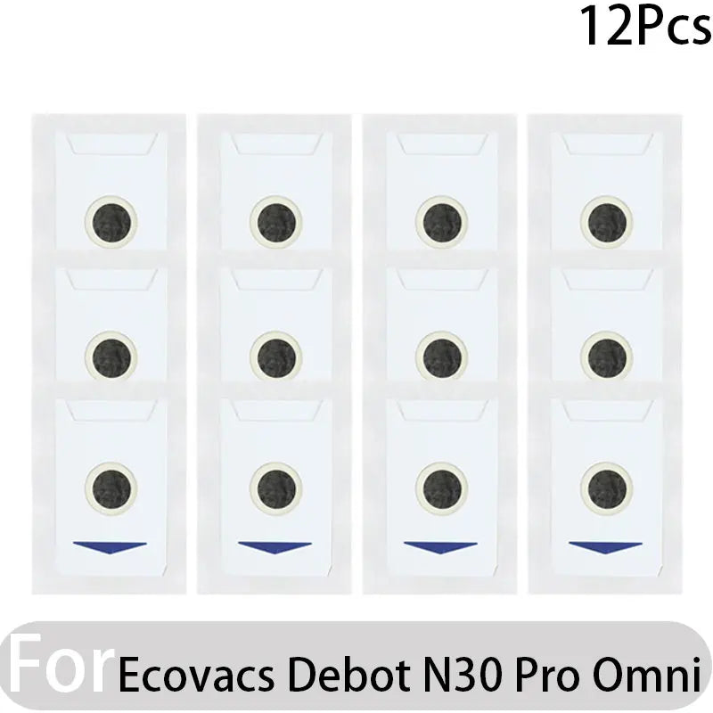 Compatible for Ecovacs Debot N30 Omni / N30 Pro Omni Robot Vacuum Accessories Main Side Brush Hepa Filter Rag Dust Bag Parts