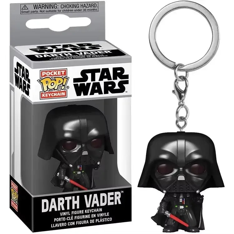 FUNKO POP Star Wars Darth Vader Key Chains Kid Carvinal Collect Key Rings Keychain Toys Gift