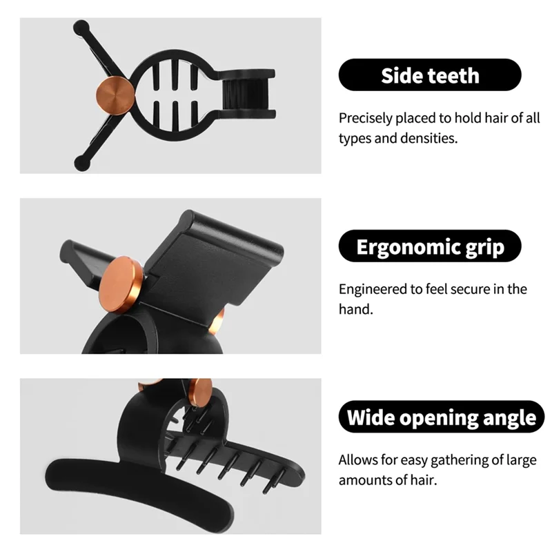 For Dyson Airwrap 4Pcs For Styling Hair Clips, 2 Wide& 2 Anti-Slip Grip, Part No 973267-01 Gold