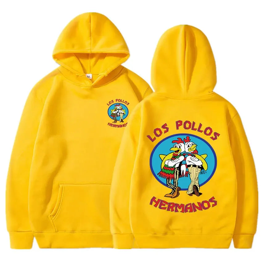 Breaking Bad Hoodie Los Pollos Hermanos Chicken Brothers Print Tracksuit Men Women Fashion Autumn Winter Fleece Loose Sweatshirt