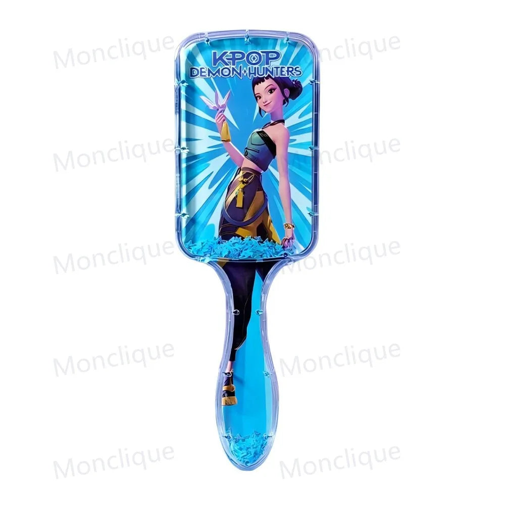 1/4pcs Anime KPop Demon Hunters Comb Series Cartoon Peripheral Air Cushion Massage Comb Children Girl Student Comb Fan Club Gift