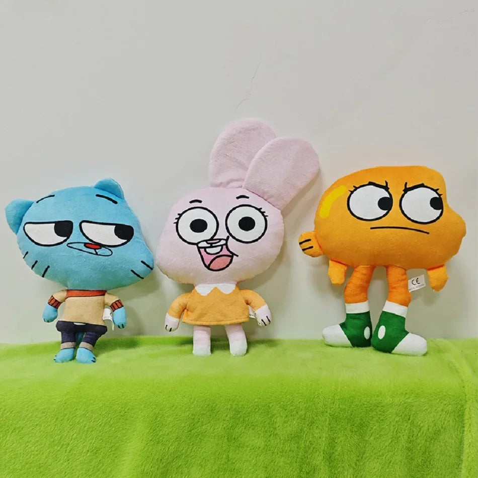 Anime The Amazing World of Gumbal Plush Toys Cute Cat Rabbit Gumball Nicole Anais Stuffed Home Decoration Toy Gift For Girl Boy