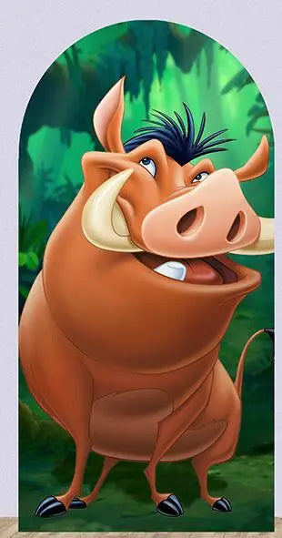 Cartoon Lion King Simba Baby Shower Arch Wall Panels Backdrop Party Supplies Boy Birthday Banner Decors Safari Jungle Background