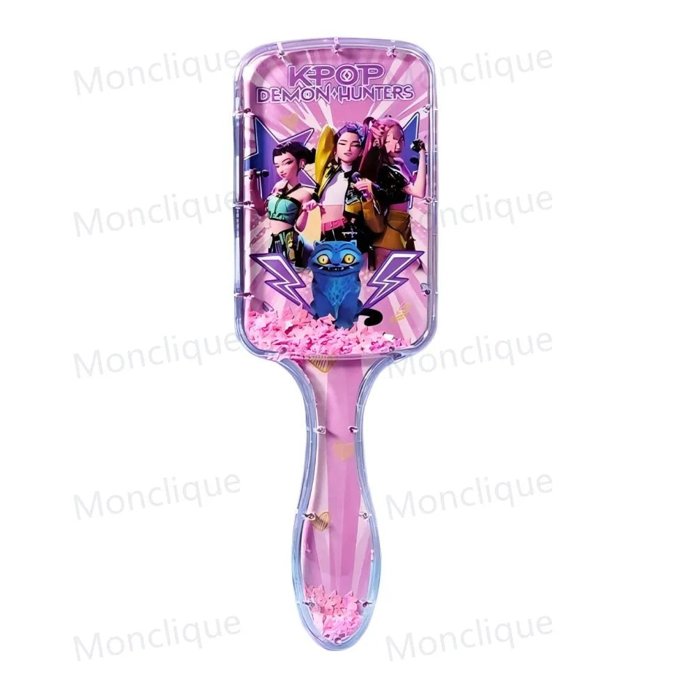 1/4pcs Anime KPop Demon Hunters Comb Series Cartoon Peripheral Air Cushion Massage Comb Children Girl Student Comb Fan Club Gift