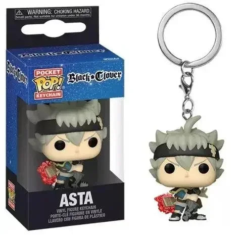 Funko POP Pocket Pop Keychain Black Clover YAMI NOELLE ASTA Vinyl Figure Special Edition Pendant Keychain Toys for Children Gift