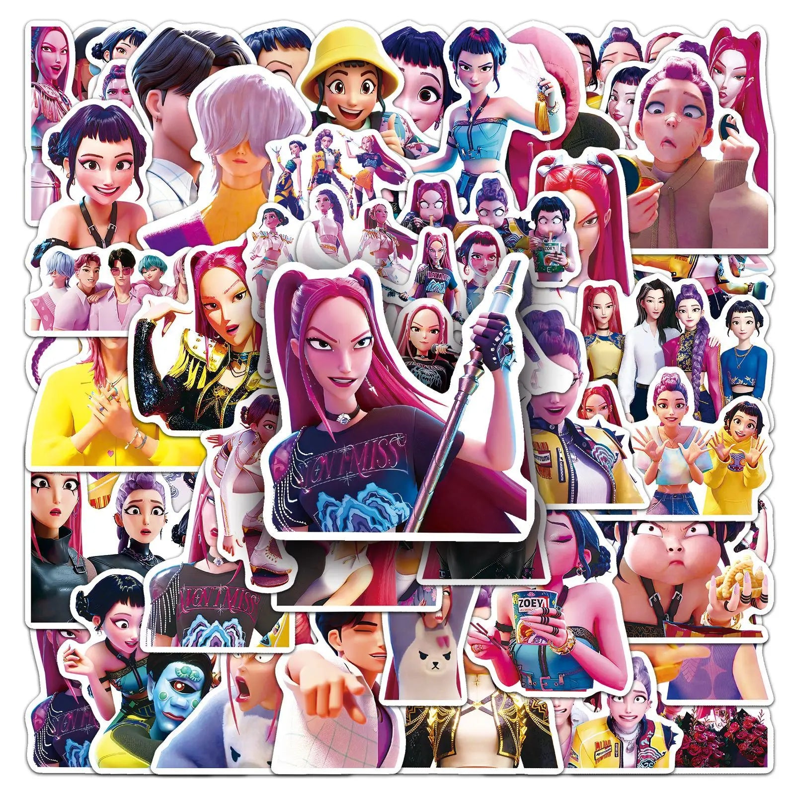 Demon Hunter Birthday Party Supplies Favors Kids Surprise Goody Bags Fillers Balloons Banner for Girls K-pop Anime Cosplay Party