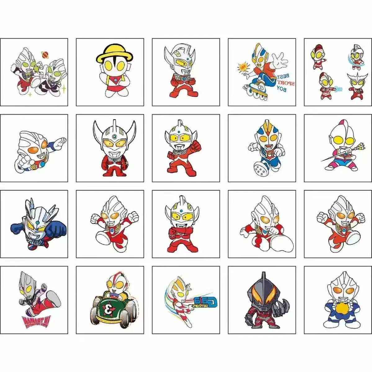 20pcs/set Cartoon Kpop Demon Hunters Temporary Tattoo Sticker Rumi Cute Waterproof Tattoo For Funny Party Gift