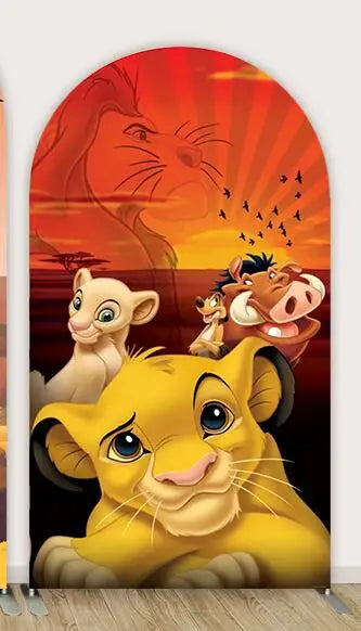Disney Lion King Arch Covers Birthday Decorations Hakuna Matata theme Arch Wall Backdrop Banner Simba Baby Shower Background