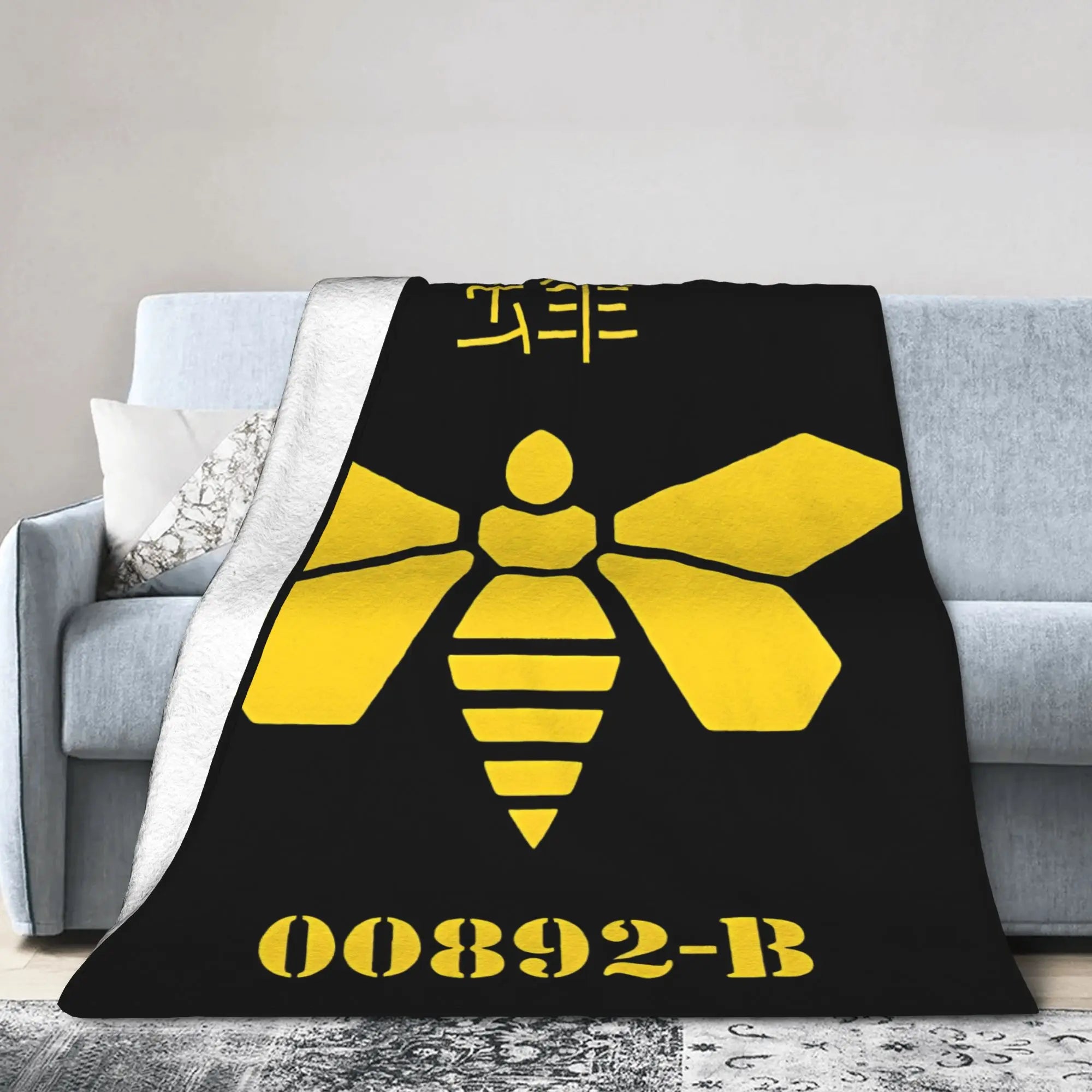 Breaking Bad Barrel Bee Blanket  Wool Novelty Soft Throw Blanket for Bed Sofa Autumn/Winter